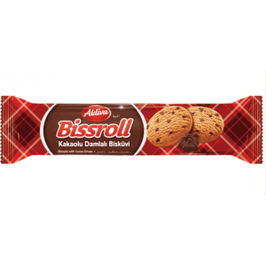 Aldiva Bissroll Chocolate Drop Biscuit 56 gr