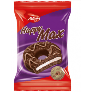 Aldiva Happy Max Milk Chocolate Coated Biscuit With Marsmallow 30 gr 