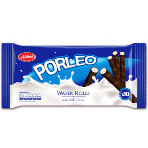 Aldiva Porleo Sut Cream And Cocoa Roll Wafer 40 gr 