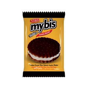 Azra Biscuit Mybis Cocoa Sandwich Biscuit With Vanilla Cream 25 gr 