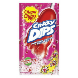Chupa Chups Crazy Dips Strawberry Candy 16 gr