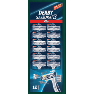 Derby Disposable Type Cartella Samurai 3 Plus 12 pc 
