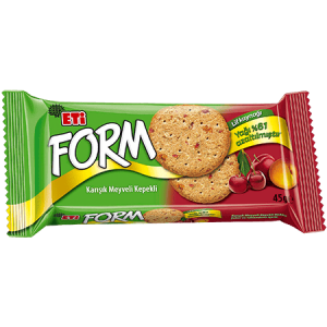 Eti Form Bran Biscuit With Mixed Fruit 45 gr 