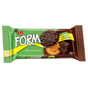 Eti Form Chocolate Covered Biscuit With Fibre 50 gr 