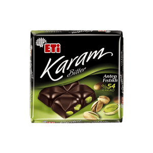 Eti Karam Bitter Chocolate With 54% Cocoa And Pistachio 80 gr 