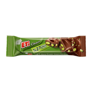 Eti Milk Chocolate With 27% Pistachio 30gr 