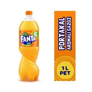 Fanta Orange Flavored Soda Plastic Bottle 1 L 