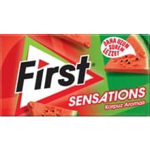 First Chewing Gum Sensations Watermelon 27 gr 
