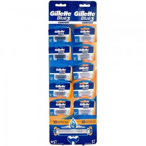 Gillette Blue 3 Cartella Disposable Comfort 10 pc 