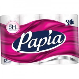 Papia Toilet Paper 12 pc 