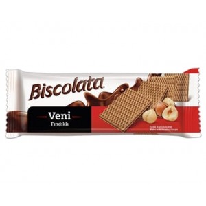 Şölen Biscolata Veni Hazelnut Cream Wafer 50 gr 