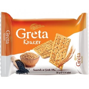 Şölen Greta Sesame And Black Cumin Crackers 30x4gr