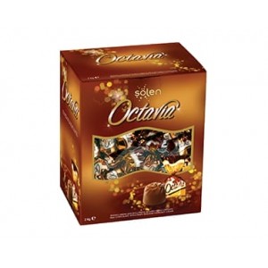 Şölen Octavia Milk Chocolate With Hazelnut Cream Filled With Crispy Rice 2 kg 