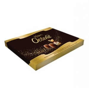 Şölen Octavia Milk Chocolate With Hazelnut Cream Filled With Crispy Rice 400 gr 