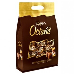 Şölen Octavia Milk Chocolate With Hazelnut Cream Filled With Crispy Rice 825 gr 