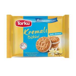 Torku Plain Cream Biscuit 4X76 gr 