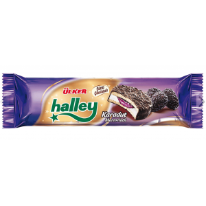 Ülker Halley Black Mulberry Marmalade Biscuit 74 gr