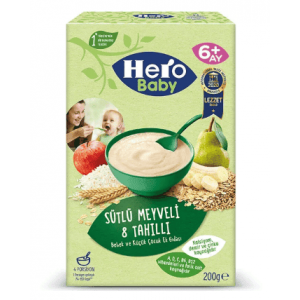 Ülker Hero Baby 8 Grain Baby Food With Milk And Fruit 200 gr