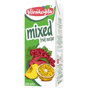 Yörükoğlu Fruit Juice Mixed Fruit Nectar 200 ml 