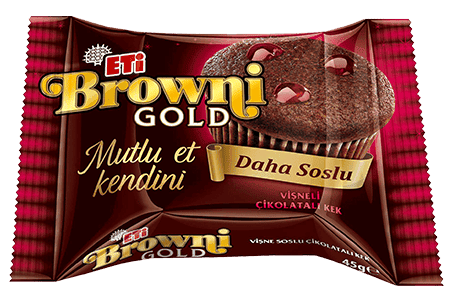 Eti Browni Gold Chocolate Cake With Sour Cherry Sauce 45 gr 