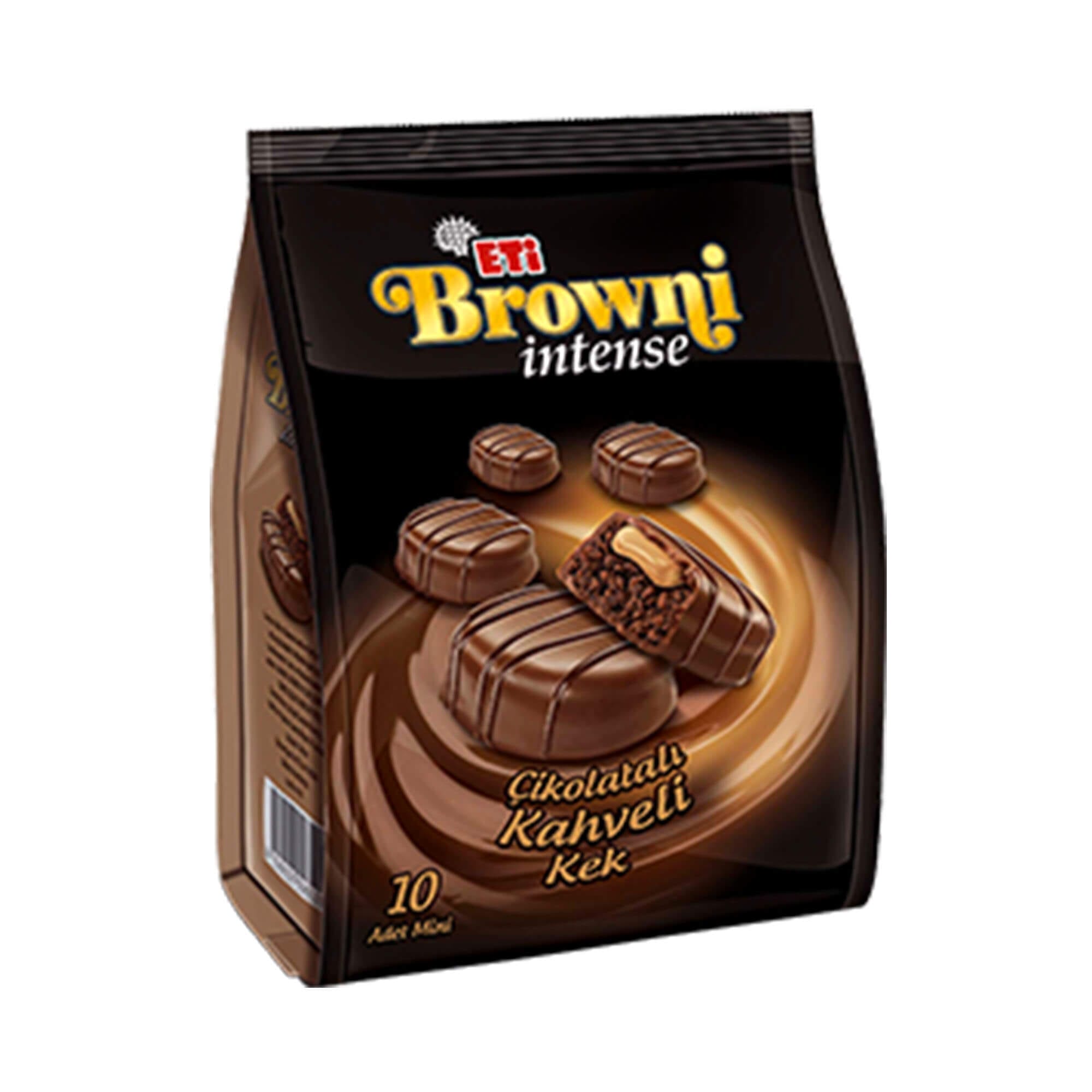 Eti Browni Intense Chocolate Coated Cream Filled Cake Bag 160 gr 