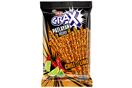 Eti Crax Flavor Bomb Chili Lime Stick Craker 50 gr 