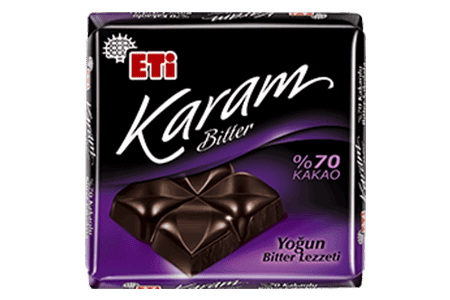 Eti Karam Bitter Chocolate With 70% Cocoa 80 gr 