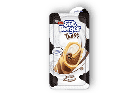Eti Süt Burger Twist Dual Cream With Milk And Cocoa 48 gr 