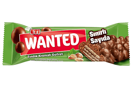 Eti Wanted Hazelnut Cream Wafer 32 gr 