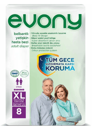 Evony Adult Diapers X Large 8 pc 