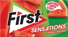 First Chewing Gum Sensations Watermelon 27 gr 