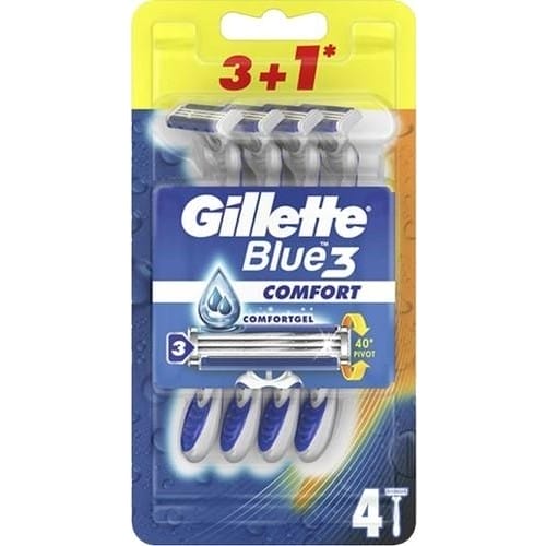 Gillette Blue 3 Comfort Disposable 4 pc 