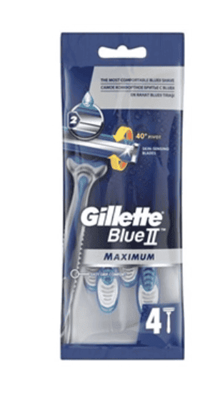 Gillette Blue Ii Disposable Maximum 4 pc 