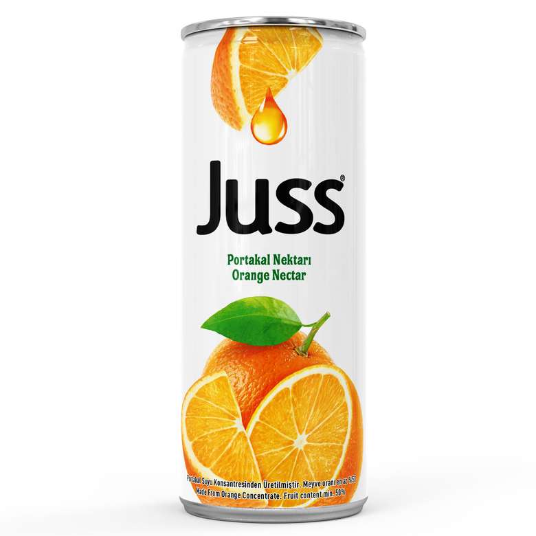 Juss Fruit Nectar Orange (Can) 330 ml 