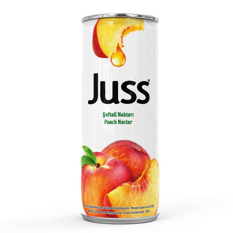 Juss Fruit Nectar Peach (Can) 330 ml 