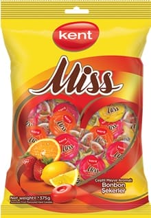 Kent Candy Fruit Juice Filled 375 gr 