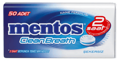 Mentos 2 Hours Clean Breath Metal Candy With Mint 35 gr