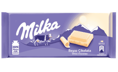 Milka Sütlü Çikolata Beyaz 80 Gr