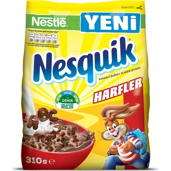 Nestle Nesquik Letters Chocolate Cereal 310 gr 