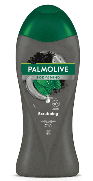 Palmolive Shower Gel Body & Mind Activated Charcoal And Mint 500 ml