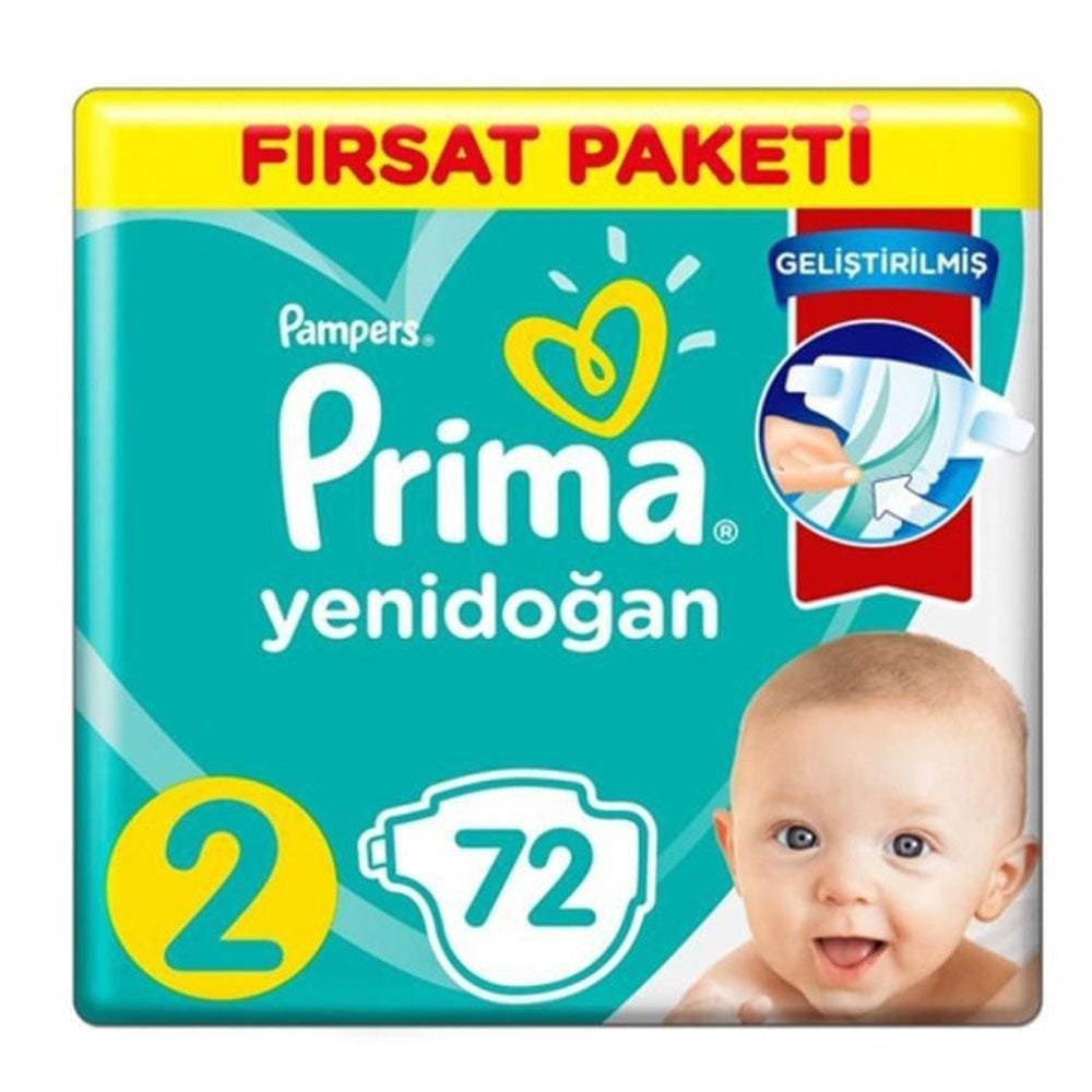 Pampers Prima No2 72 pc 