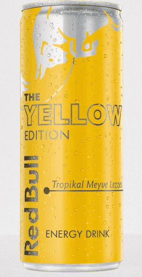 Redbull Energy Drink Yellow Edition Tropical Fruit Flavor 250 ml