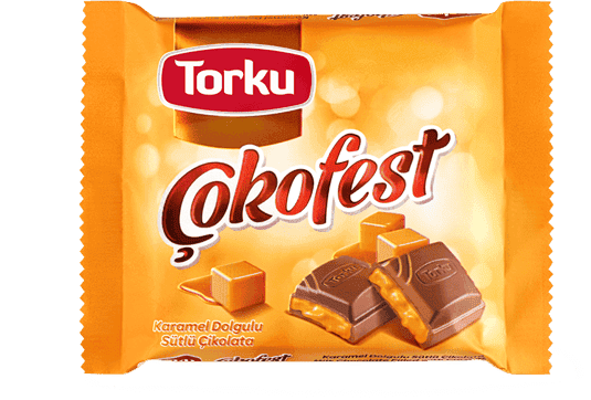 Torku Çokofest Caramel Filled Milk Chocolate 60 gr 