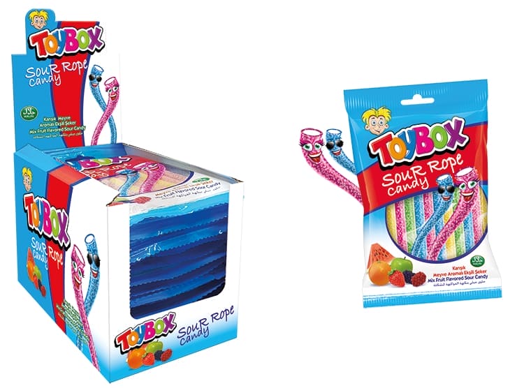 Toybox Soft Candy Sour Rope 80 gr 