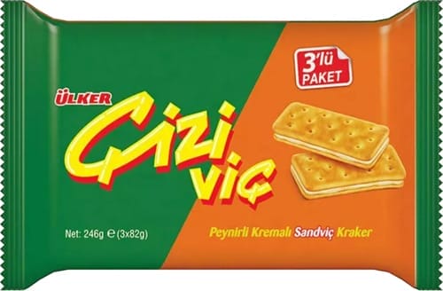 Ülker Çiziviç 3 Pack Cheese Sandwich Cracker 246 gr