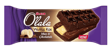 Ülker O’Lala Waffle Kek Çikolatalı Muzlu 70 Gr