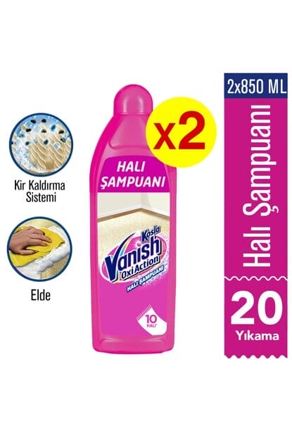 Vanish Kosla Carpet Shampoo 2 Pieces (Handheld) 2x850 ml 