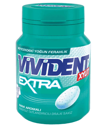Vivident Extra Mint Gum 66 gr