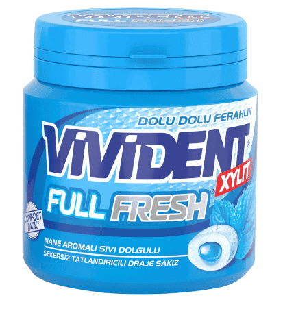 Vivident Full Fresh Mint Gum 90 gr
