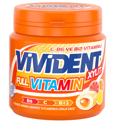 Vivident Full Vitamin Citrus Gum 90 gr